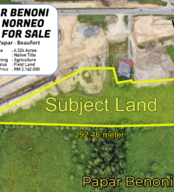 For SELL | Pan Borneo Roadside Highway NT Land | Papar Benoni