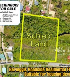 For SELL | Beringgis Roadside Residential Flat Land | Kinarut | Housing Development