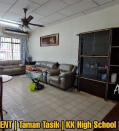 For RENT | Taman Tasik | Terrace | KK High School | Flood Free