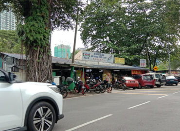 Vegetarian stall @Air Panas food court